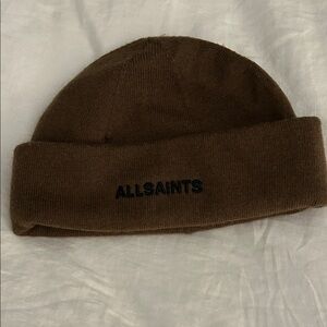 All Saints Brown Beanie